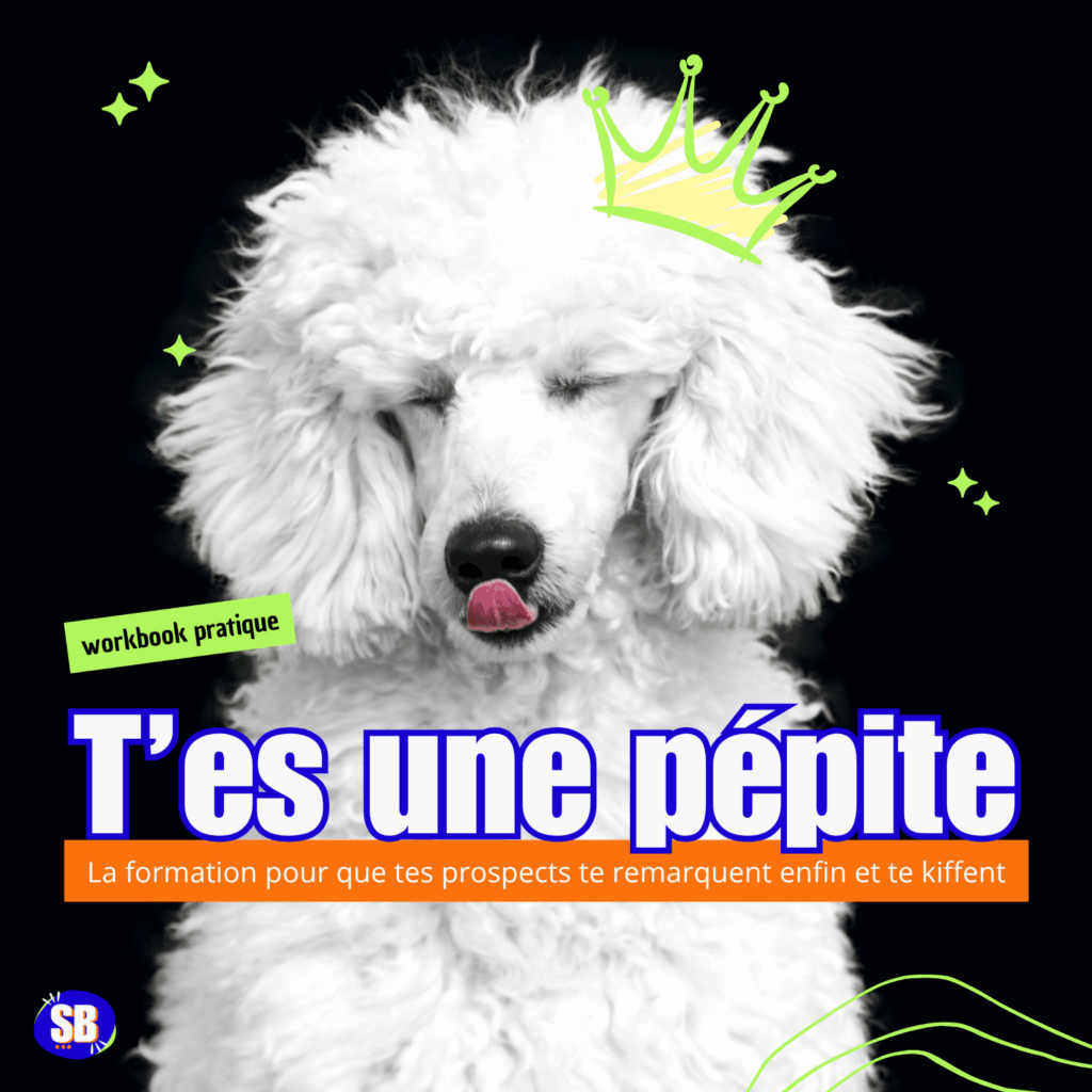 Caniche royale blanc avec une dessin de couronne