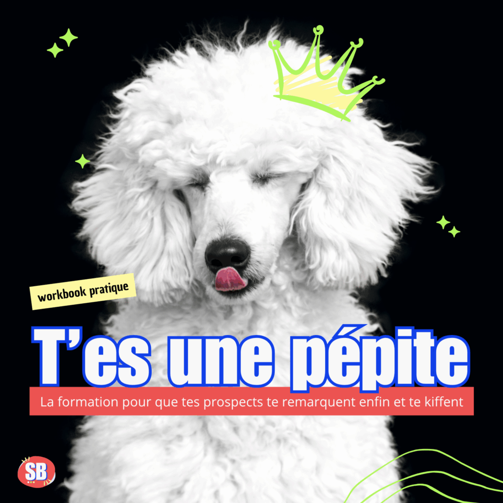Caniche royale blanc avec une dessin de couronne
